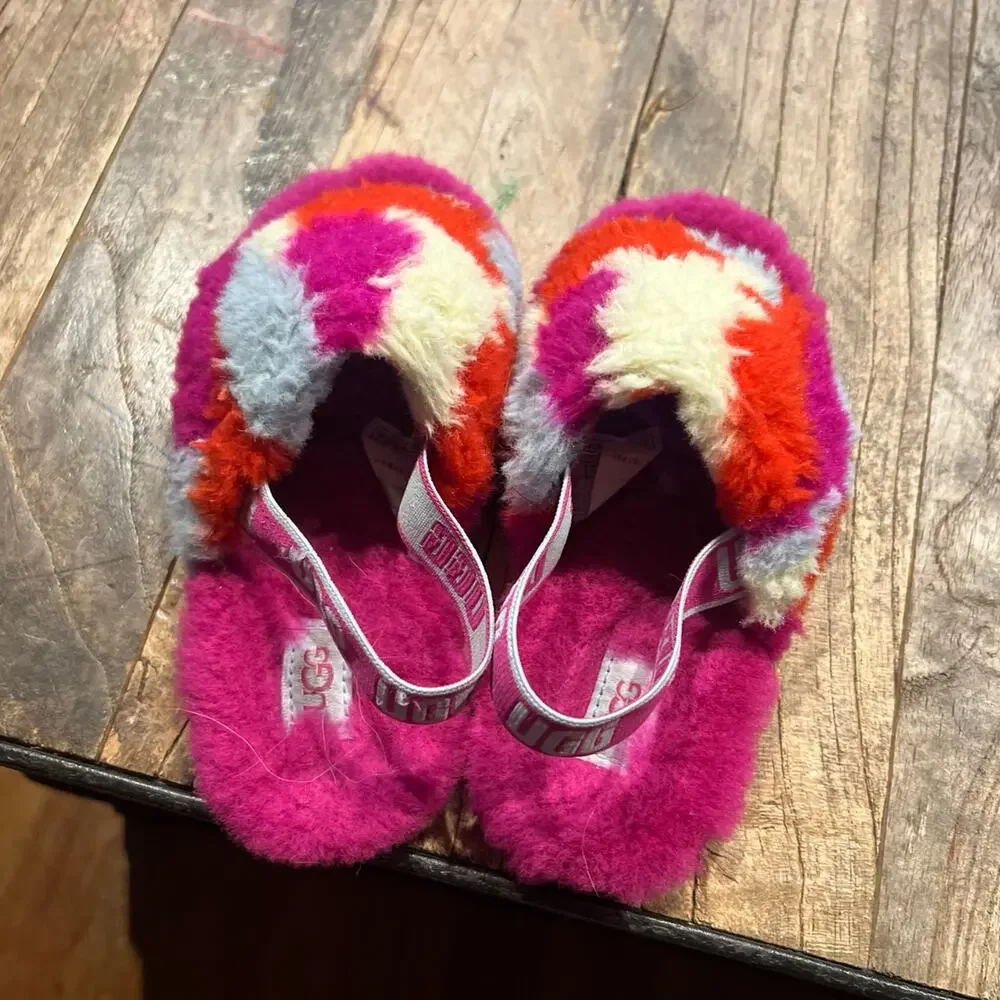 UGG‎ kids Fluff Yeah Camopop girls size 12